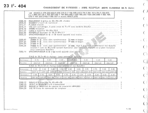 Douille à aiguilles 40x48-20 d'arbre récepteur Peugeot 404 504 604 BA7 BA10/4 - Picture 8 of 8