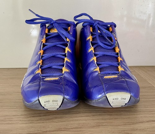 And 1 Get Yours Basketball Shoe Mens Size US 10.5 UK 9.5 Purple Orange GUC - Bild 2 von 13