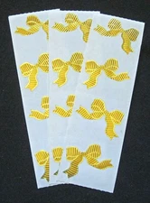 Mrs Grossman Three Sheets 'French Bows' Sticker Sheets-Embossed (c-2002)