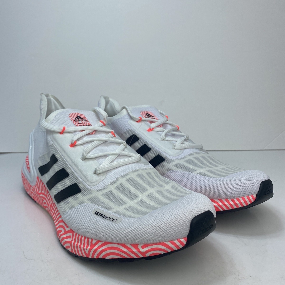 Adidas Ultraboost S.RDY TYO Men's Shoes White/Core Black/Pink Sz