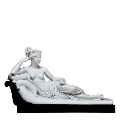 Paolina Borghese Table Sculpture in Marble with Resin Base Design H 13cm