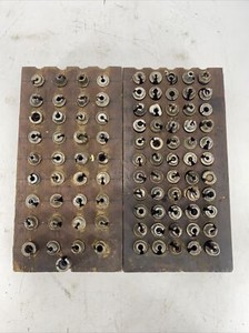 HUGE LOT OVER 90 Assorted Variety Collet Collets Machinist Tools w/ Wood Holder
