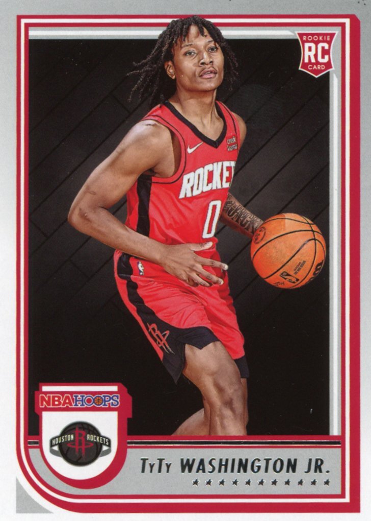 2022-23 Hoops #258 TyTy Washington Jr. Houston Rockets Basketball Card RC