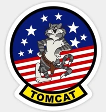Grumman F-14 Tomcat Logo Die Cut Laminated Vinyl Decal Multiple Sizes