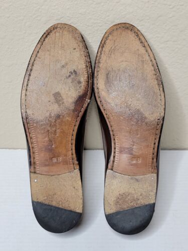 Mezlan Santander Size 9.5 B Vero Cuoio Brown Leather Kiltie Tassel Loafers Made - Picture 10 of 10