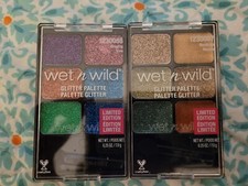 Wet N Wild Halloween Glitter Palette Limited Edition  BRIGHTS  NEUTRALS Lot