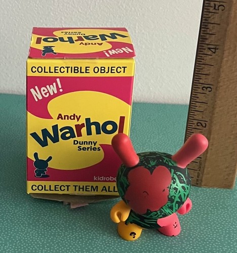 Andy Warhol Dunny Series 1 Kidrobot 3" Flower Pop Art w Box - Picture 5 of 5