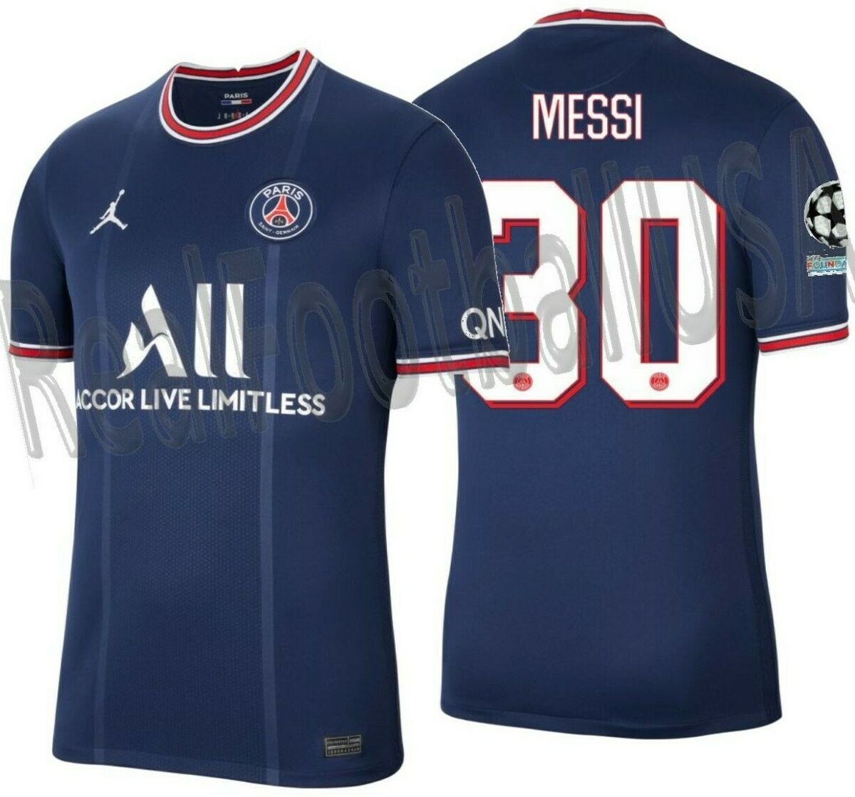 NIKE Lionel Messi PSG Jersey T-Shirt Size XL (White) NEW