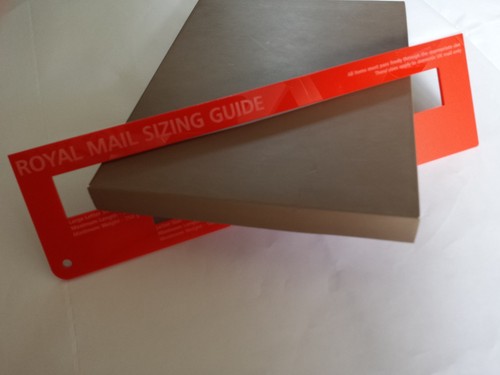 RED - Royal Mail PPI Postal Post Office Template Letter Size Ruler Price Guide - Picture 2 of 3