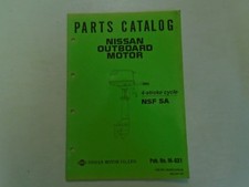 Catalogo Manuale Parti Motore Fuoribordo Nissan Marine NSF 5A A 4 Tempi # M-631