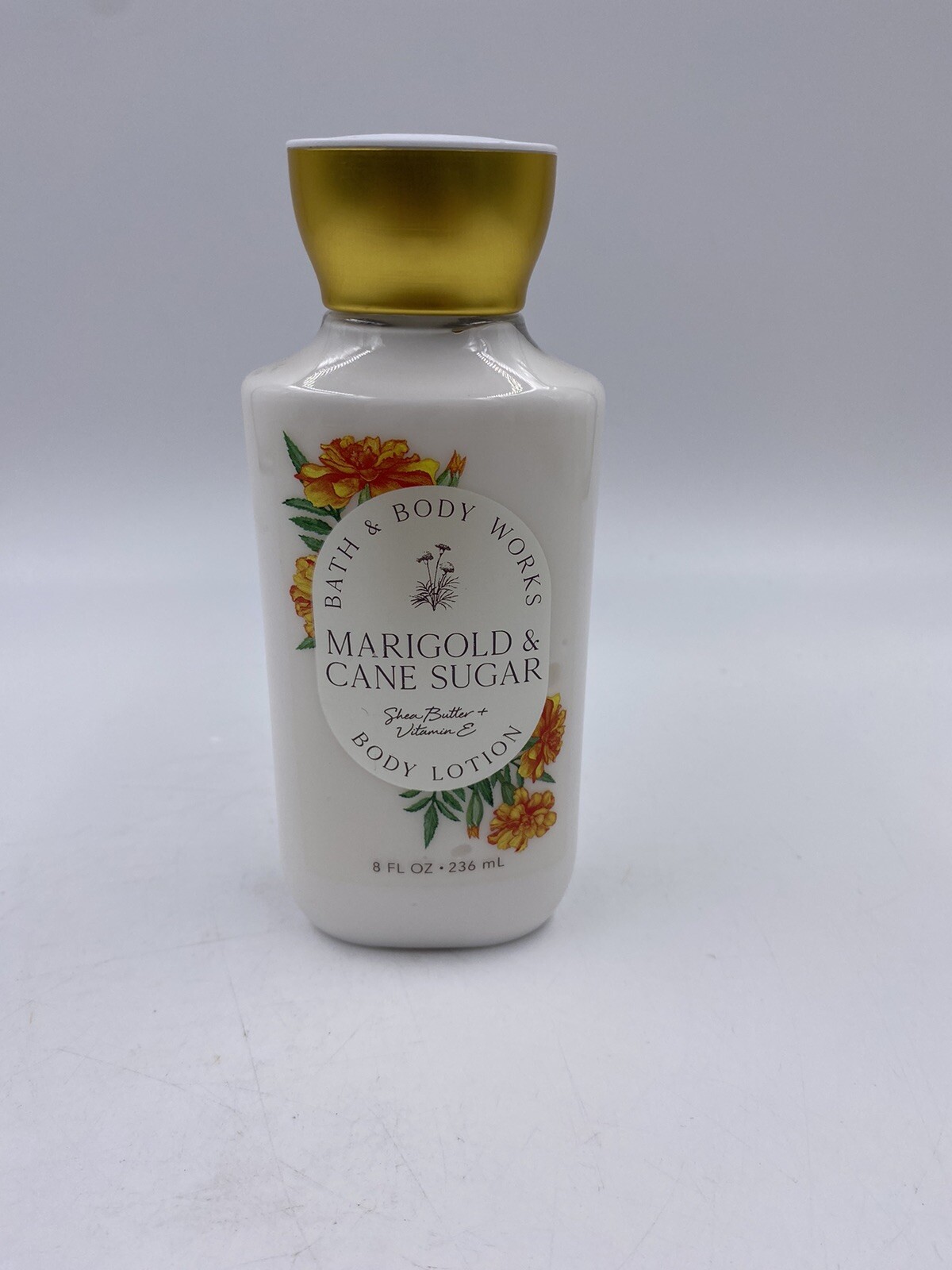 Bath & Body Works Marigold & Cane Sugar Body Lotion 8 Fl Oz New Shea Butter