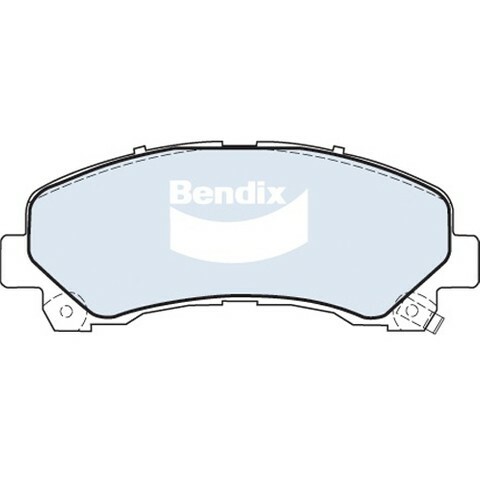 Fits Holden Colorado 3.0 TD 3.6 V6 295mm 2006-2010 Front Disc Brake Pads BENDIX - Picture 2 of 2