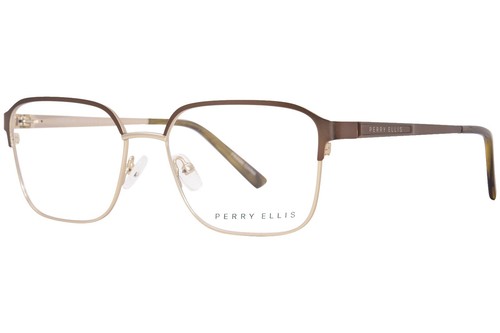 Perry Ellis PE 408-1 55-16-140 Black/Brown Metal Full Rim  display picture 1