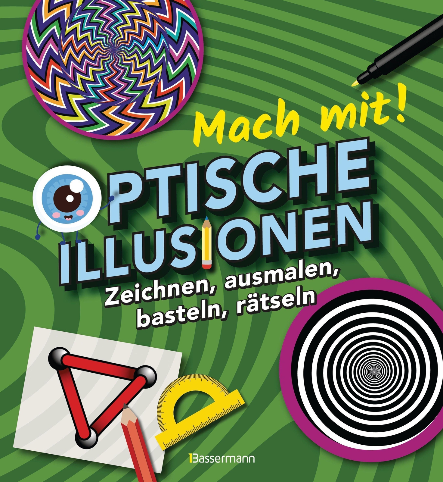 Thumbnail - Mach Mit - Optische Illusionen: Zeichnen, Ausmalen, Basteln, Rätseln,