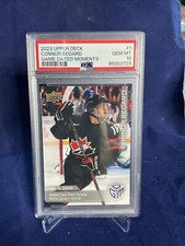 2023 Upper Deck Hockey Game Dated Moments #1 Connor Bedard PSA 10 GEM MINT A+++