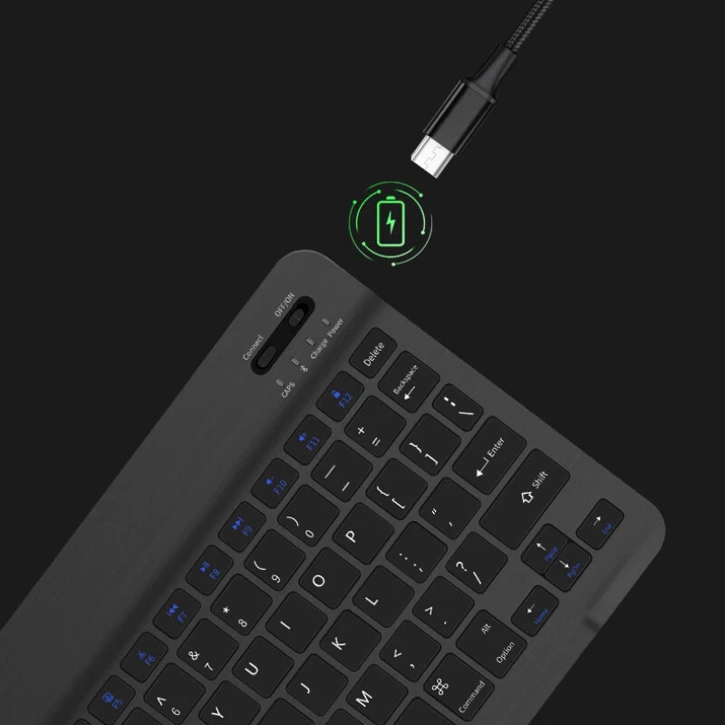 Teclado magnético para tableta de 10 pulgadas para iPad 2024 10.9 11 10.2 teclados Bluetooth Foto 3 de 4