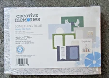 CREATIVE MEMORIES SOMETHING BLUE Variety Mat Pack (24 mats) - NEW 2024 NLA