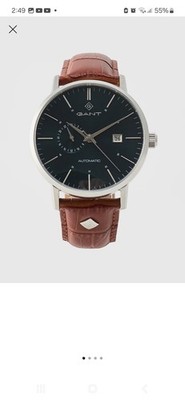 GANT Park Hill Automatic Men's Watch G102108   Stainless Steel, Leather Strap