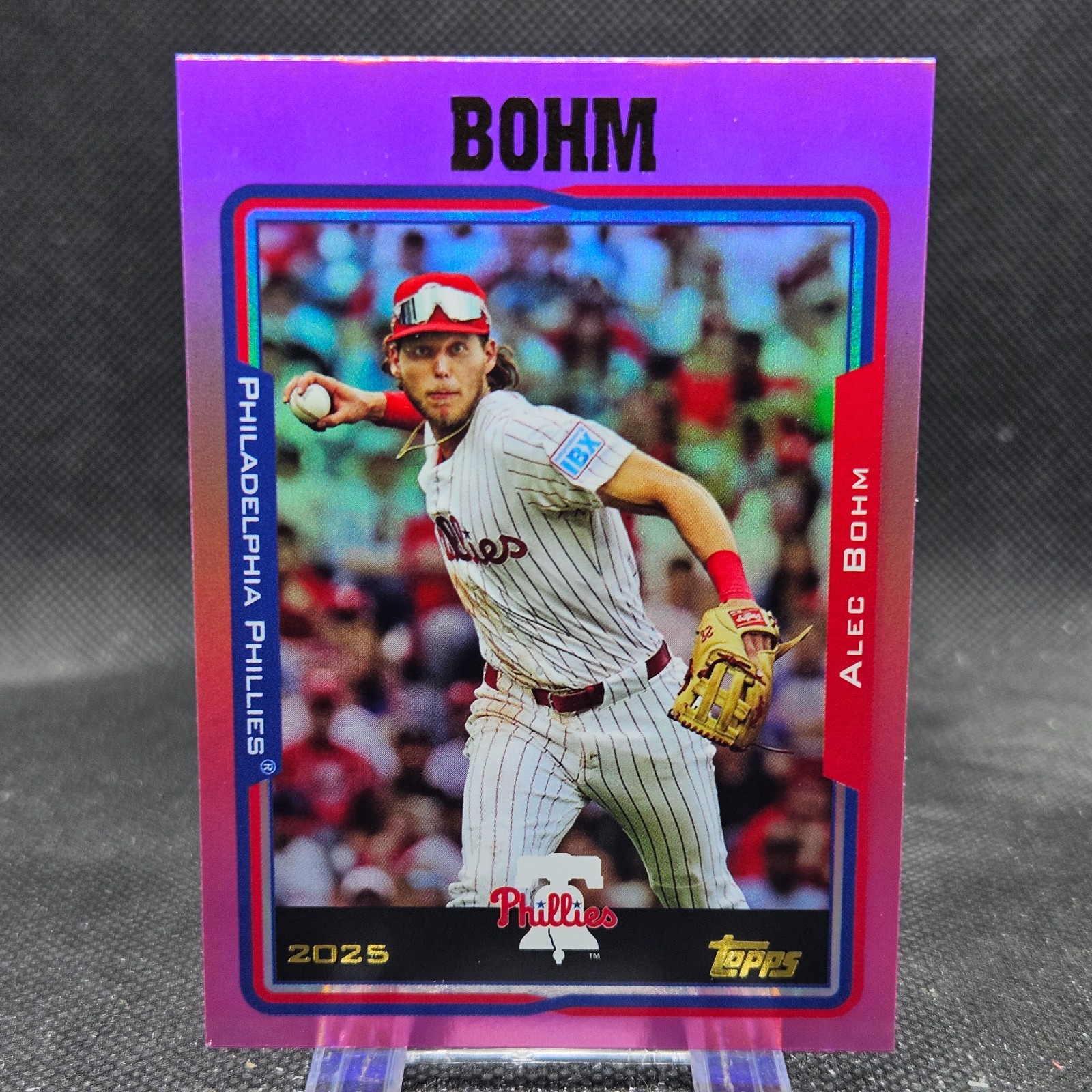 Alec Bohm 2025 Topps Archives 2005 Pink Foilboard Philadelphia Phillies #237