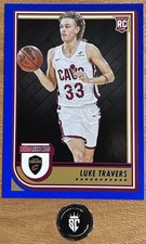 Luke Travers 2022-23 Panini NBA Hoops Blue Rookie Card #272 Cleveland Cavaliers