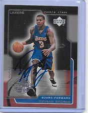 Basketball Card IP auto NBA DEVEAN GEORGE 1999-00 Upper Deck rookie LA Lakers