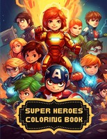 Super Heroes Coloring Book | Taschenbuch | Englisch (2023) | Kode Script