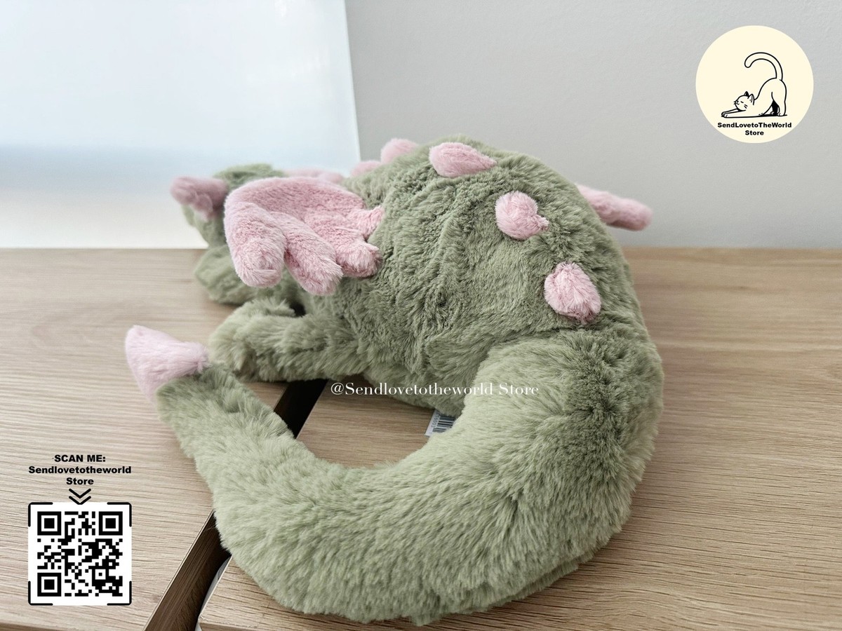 RARE* AUTHENTIC‼️Jellycat Large Malachy Dragon Green tea Matcha