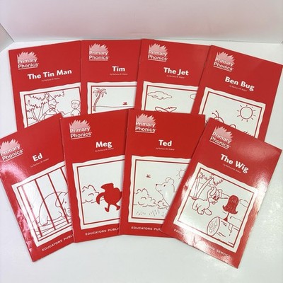 Primary Phonics Set 1A Student Workbook Educators Publishing Service 8 Books Red