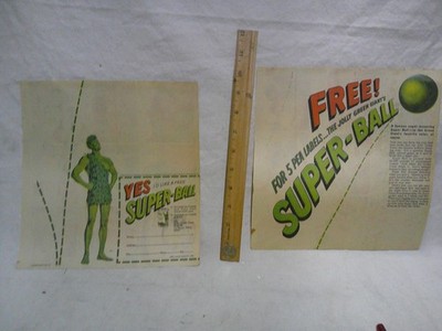 1965 wham-o whamo Superball AD jolly Green Giant mail away vintage 1960s PEA 