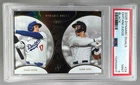 Shohei Ohtani Aaron Judge 2025 Topps Dynamic Duals #24 Black 39/50 PSA 9