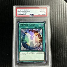 2007 Yugioh DR04-EN039 Miracle Fusion Super Rare PSA 10 Gem Mint