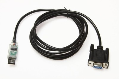 USB to RS232 Null Modem Cable   6ft | DB9 Female | FTDI Chipset | RX/TX LEDs ...