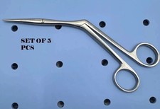 Aesculap OK350R Surgical Heymann Knight ENT Scissors SET OF 5 PCS