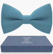 Mens Bowties Pre-tied Shape Clip on Bowtie Solid Men Formal