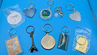 10 PC Keychains Lot LSU ROYALS Coffee FOOD Compact Heart Stork Gardening MORE — photo 4