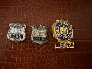Three Vintage Miniature Badges New York 