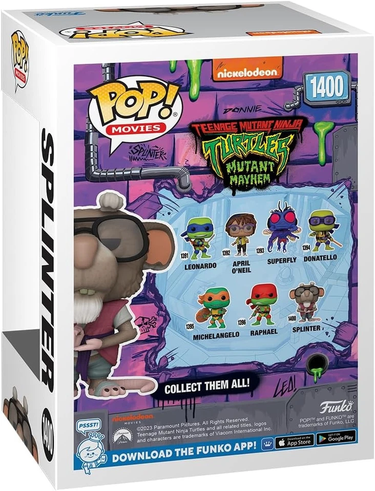 Funko Pop! Movies: Teenage Mutant Ninja Turtles (TMNT) - Splinter - Tortugas Nin - Imagen 2 de 4