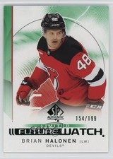 2024-25 SP Authentic Future Watch Limited Green 154/199 Brian Halonen #128 14bn