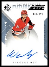 2018-19 SP Authentic Future Watch Auto Nicolas Roy RC Auto 439/999 #173