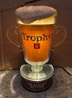 VINTAGE WHITBREAD DRAUGHT BITTERS FIGURAL BEER TROPHY LIGHTED SIGN-BACK BAR-ALE