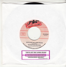 THE RIGHTEOUS BROTHERS - UNCHAINED MELODY - MINT REISSUE 45 - JUKEBOX STRIP