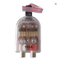 Universal 12V RCA Speaker High To Low Impedance Converter