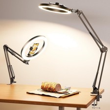 Ring Light Overhead Camera Phone Mount for Desk, 10  Selfie Light with Stand ...