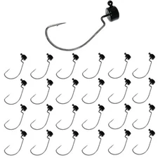 Reaction Tackle Mushroom JigHead 1/8oz - Black - EWG