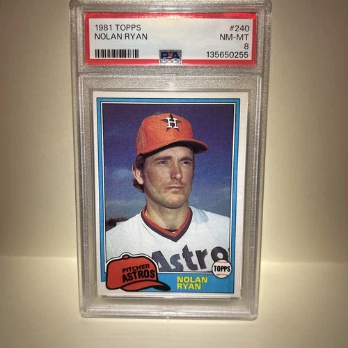 1981 TOPPS #240 NOLAN RYAN HOF PSA 8 NM-MT ASTROS