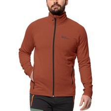 Jack Wolfskin Mens Baisleberg Full Zip Stretch Fleece Jacket - Carmine - M