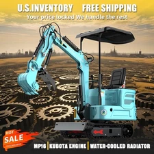 Free delivery.Small excavator.Kubota engine.Water-cooled radiator.Hydraulic grip