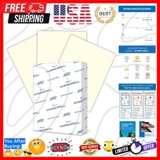 Colored Paper, 20 lb Cream Printer Paper, 8.5 x 11-1 Ream 500 Sheets - Made i...