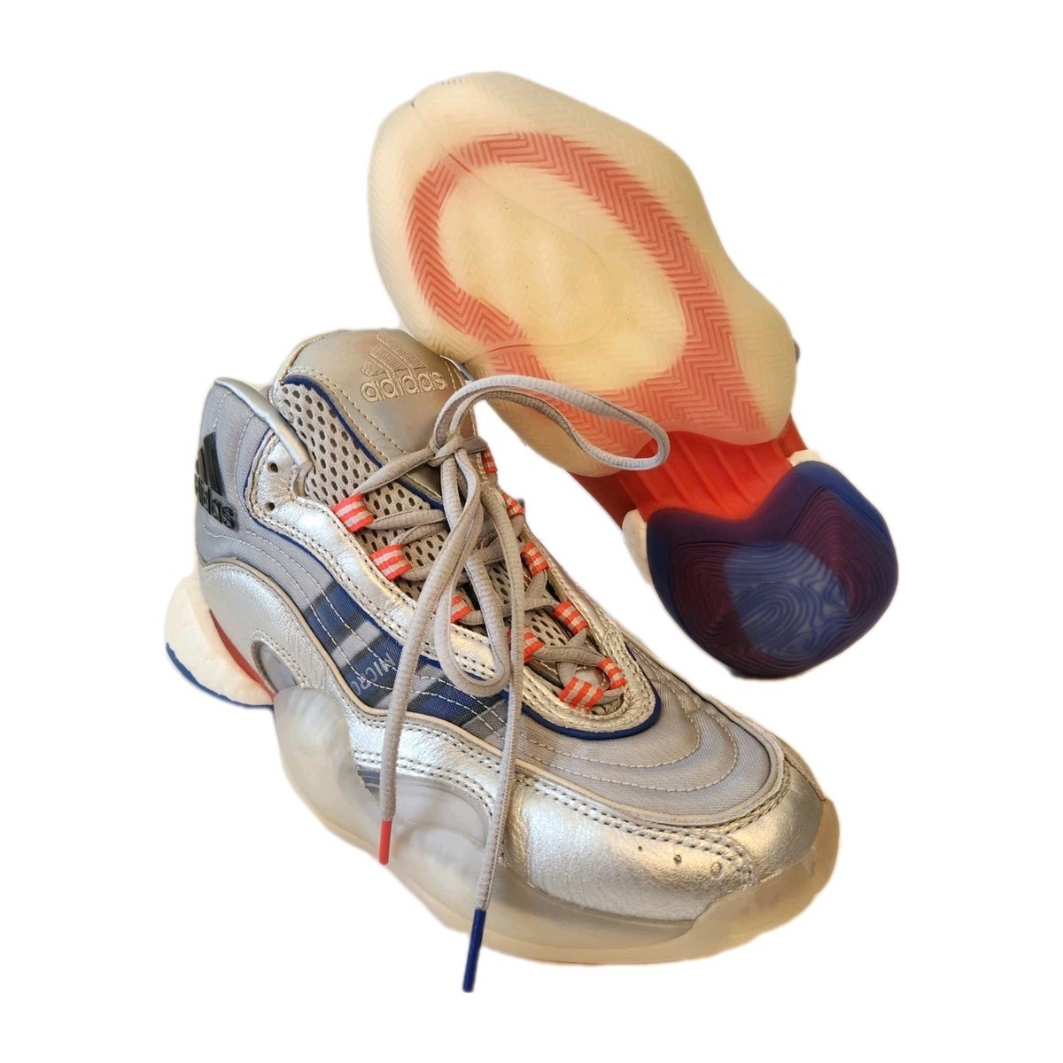 Adidas Crazy 98 BYW Micropacer EF5537 Silver Red Blue Size 