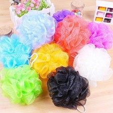 Pack Bath Sponge Shower Loofah Mesh Pouf Bath Scrunchies Body Wash Puff